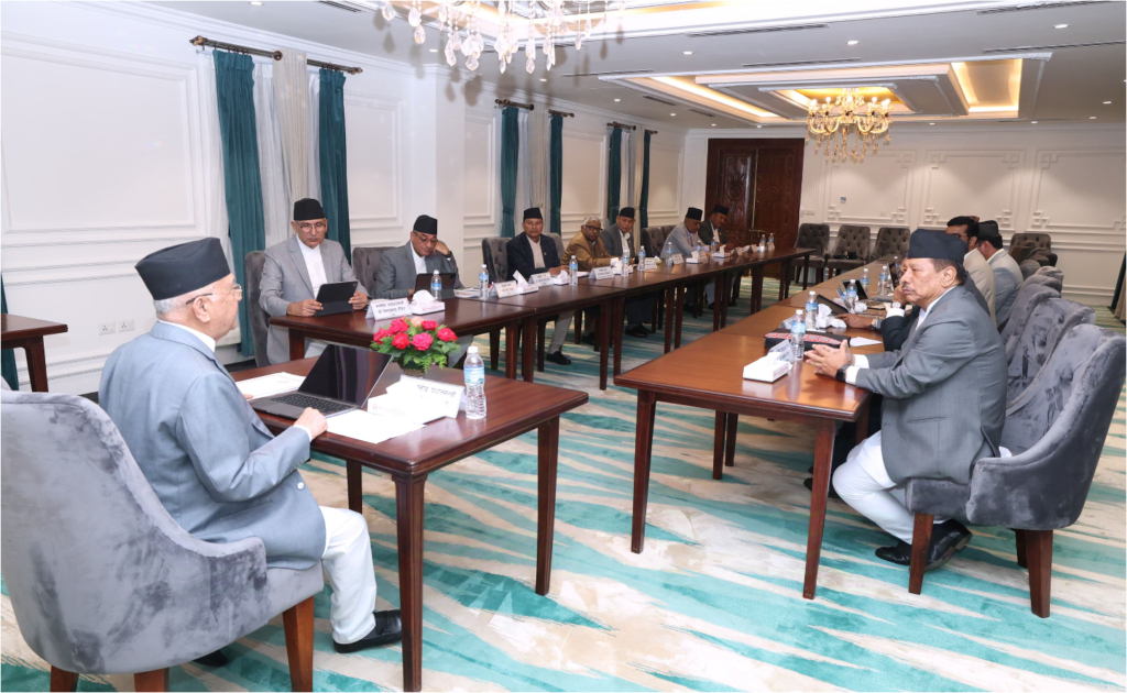 मन्त्रिपरिषद्को बैठक बस्दै