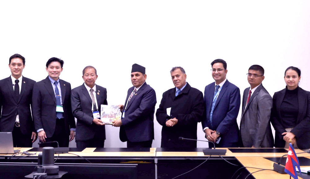 राष्ट्रियसभा अध्यक्ष दाहाल र थाई सिनेट अध्यक्ष सुरसज्जाबीच भेटवार्ता