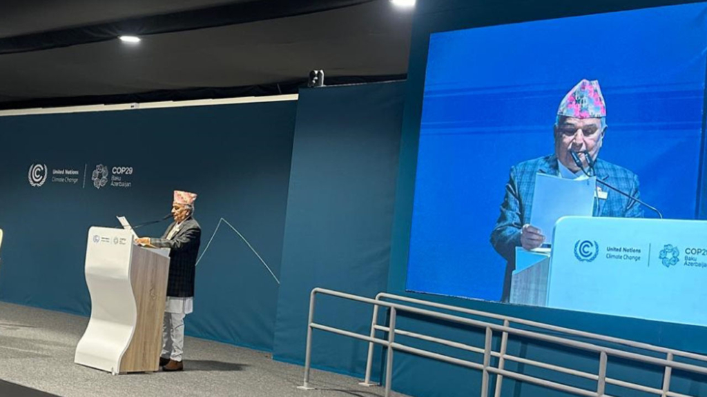 जलवायु समस्या र गरिवी निवारणलाई एकीकृतरूपमा सम्बोधन गर्नुपर्नेः राष्ट्रपति पौडेल