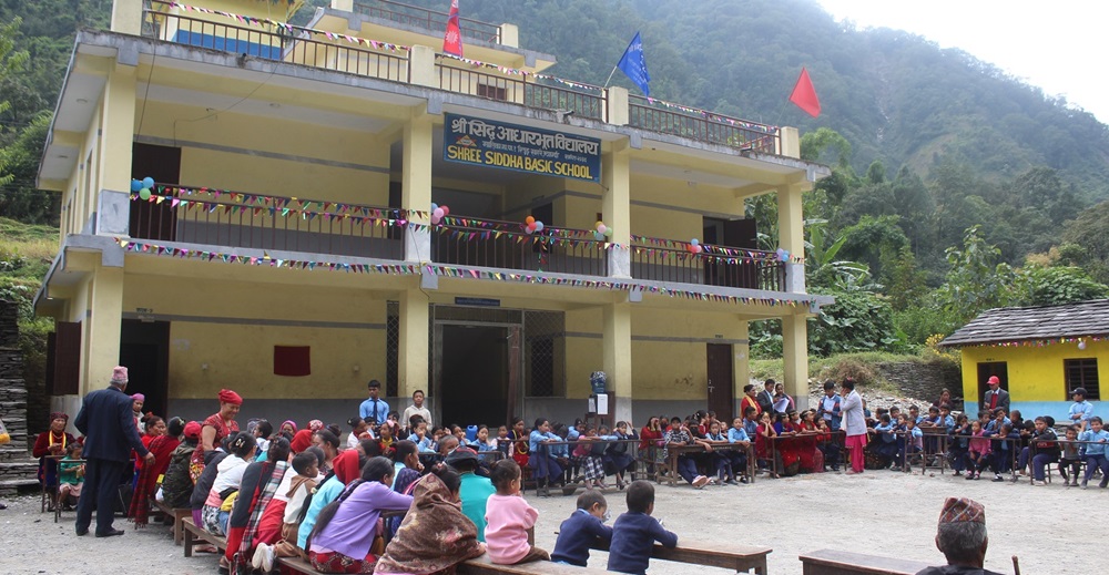 विद्यालय स्थापनाको चार दशकपछि पक्की भवन निर्माण