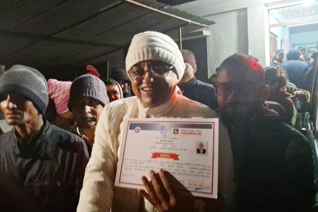 झापा कन्काई–६ मा स्वतन्त्र उम्मेदवार ओली विजयी