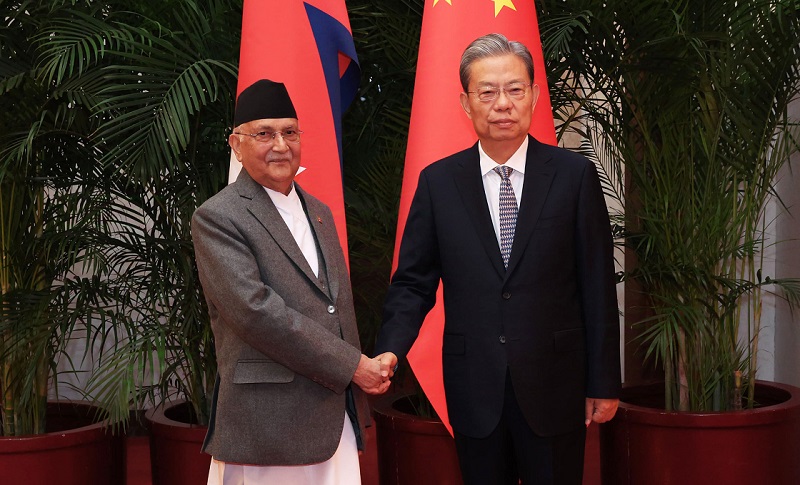 प्रधानमन्त्री ओली र एनपीसी अध्यक्षबीच भेटवार्ता