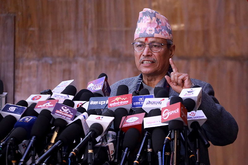 भीम रावलको पत्रकार सम्मेलन: ओलीमाथि आरोपको ओइरो, पार्टी खोल्न हतार छैन [पूर्णपाठ]