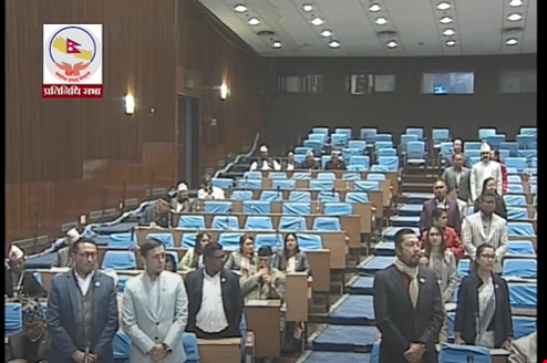 हिउँदे अधिवेशनको पहिलो बैठकमै प्रतिपक्षी रास्वपाको अवरोध