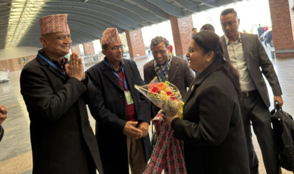 पूर्वराष्ट्रपति भण्डारी थाइल्यान्ड प्रस्थान