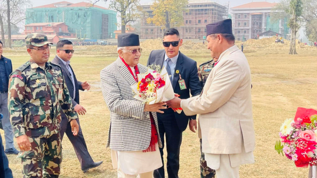 प्रधानमन्त्री ओली दाङमा