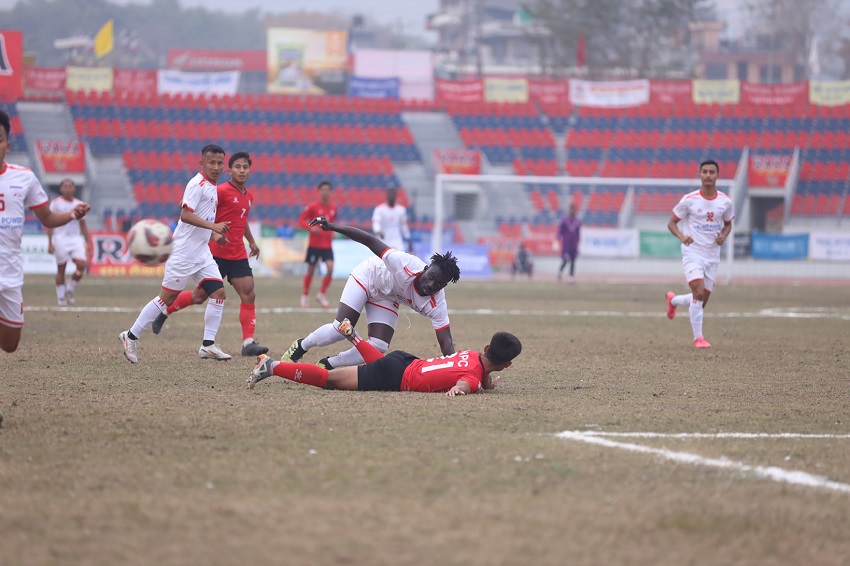 चर्च ब्वाइजलाई हराउँदै पुलिस ‘पोखरा गोल्डकप’को फाइनलमा