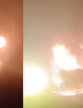 काठमाडौंबाट सुर्खेत जाँदै गरेको रात्री बसमा आगलागी, गाडी पूर्ण रूपमा जलेर नष्ट