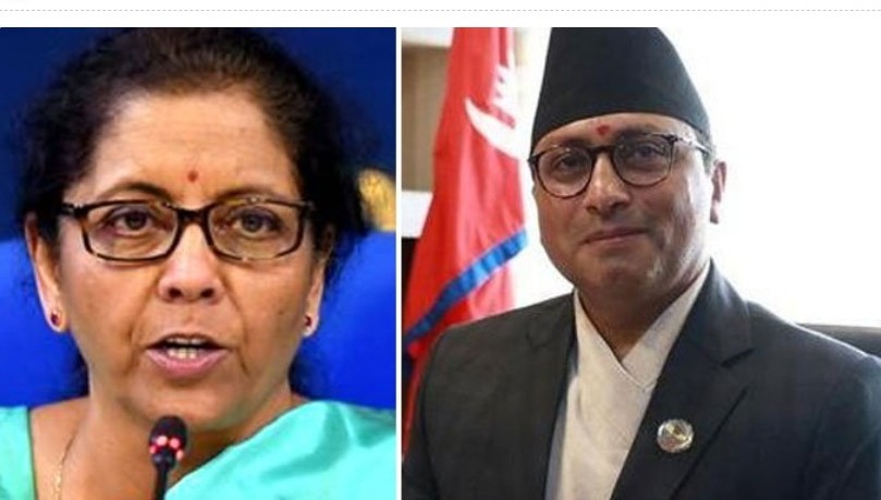 भारतीय अर्थमन्त्रीद्वारा स्वर्णिम वाग्लेलाई बधाई